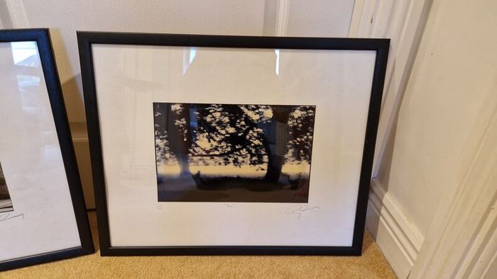2 original signed framed photographs