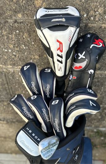 Full set of golf clubs