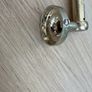 Antique brass effect bath towel rail, hand towel ring and glass holder. Image 2