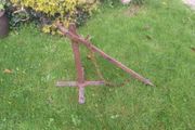 Genuine Antique Cart Jack Very Unusual And Rare Garden Ornament