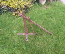 Genuine Antique Cart Jack Very Unusual And Rare Garden Ornament