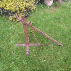 Genuine Antique Cart Jack Very Unusual And Rare Garden Ornament