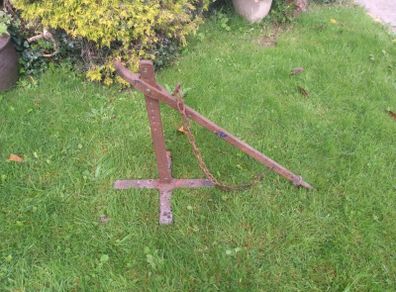 Genuine Antique Cart Jack Very Unusual And Rare Garden Ornament
