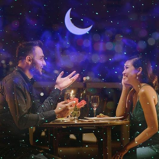 Bluetooth speaker with LED Projection Lamp Galaxy Star Projector Night Light Lamp Ocean Starry Nebula/ Laser Star/ Moon Projection, USB Charging, for Wedding, Party, Kids Room, Birthday