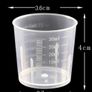 NEW 60 Pack 30ml Plastic Mixing Cup Measuring Cups Graduated Cups with 50 Pack Wooden Stirring Sticks Plastic Mixing Kit for Mixing Resin Paint Stain Image 4