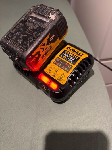 new charger and battery  5 amp