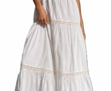 White Lace Detail Maxi Dress New Look