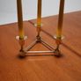 Triangular Brass Candelabra by Lars Bergsten for Gusum, Sweden, 1960s. Image 6