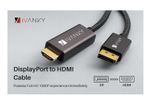 iVANKY 2M DisplayPort (Male) to HDMI (Male) 1080P Gold-Plated/Nylon-Braided Cable (Brand New/Warranty)
