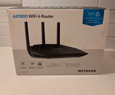 NETGEAR RAX10 AX1800 WiFi 6 Router Dual Band 4 Stream Open Box Unused WiFi6