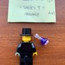 Lego minifigure Mr. Good & Evil - Series 9 (2013) Image 2