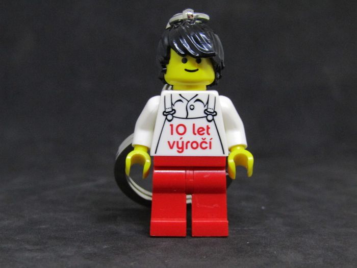 Lego Employee Kladno Factory Czech Republic 10 Year Anniversary Factory Employee Worker Key Chain RARE AND HARD TO FIND Keychain From Kladno Factory
