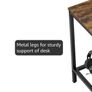147CM L-Shaped Desk with Power Outlets & LED Lights Image 3