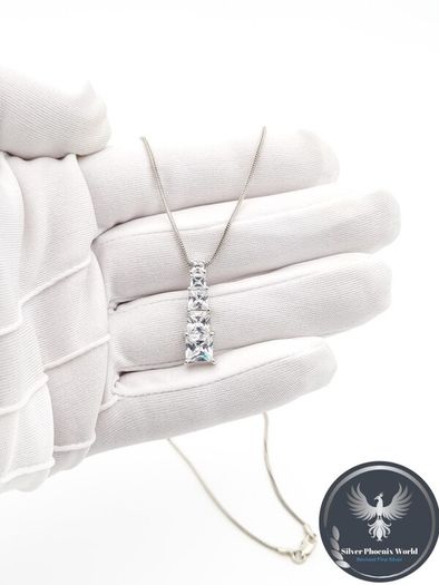Silver Cubic Zirconia Necklace