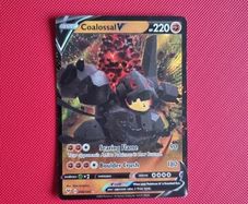 Coalossal V Pokemon Card (098/185) from Sword & Shield Vivid Voltage
