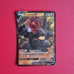 Coalossal V Pokemon Card (098/185) from Sword & Shield Vivid Voltage