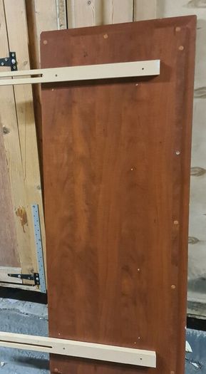 Wooden Bed Headboard with Minor Defect