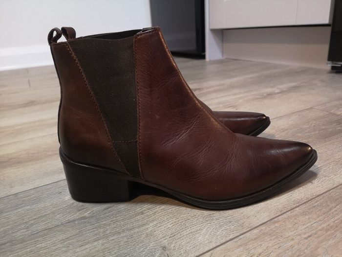 Leather Ankle Boots Size Uk 6