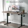 Electric Standing Desk 110x60cm, Height Adjustable Desk with Memory Handset Image 5