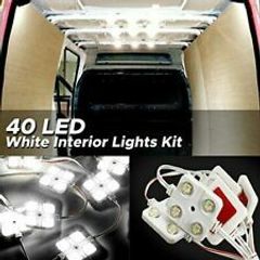 10x4 LEDs Car Roof Light Van Interior Light Reading Ceiling Lighting Waterproof Inside White Lamp For RV Boat Trailer Lorry 12V
