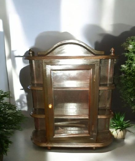 Wooden curio cabinet 50x45cm