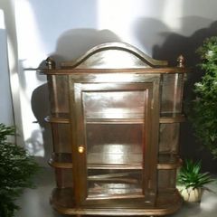 Wooden curio cabinet 50x45cm