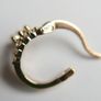 Vintage Gold Plated Hoop Earrings Image 5