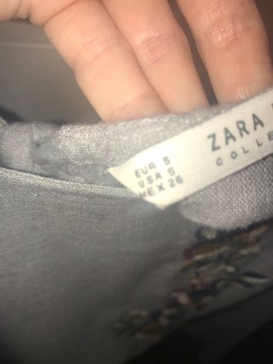 Zara flare sleeve blouse