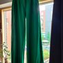 High waisted green trousers wide Leg size 38 Image 4