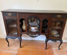 Vintage Mahogany Display Sideboard / Cocktail Cabinet