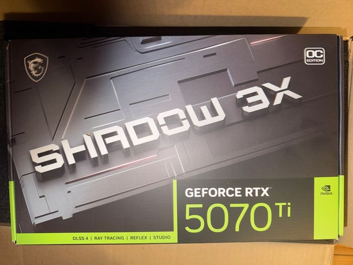 MSI RTX 5070ti shadow 3x