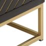 Sideboard Black and Gold 60x30x75 cm Solid Mango Wood Image 6