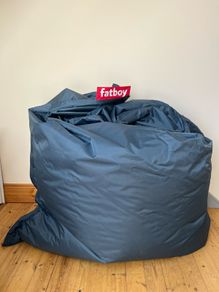 Original Fatboy Bean Bag, Large Indoor and Outdoor, Navy Blue