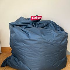 Original Fatboy Bean Bag, Large Indoor and Outdoor, Navy Blue