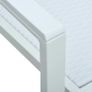 Garden Chairs 4 pcs White Plastic Rattan Look Image 7