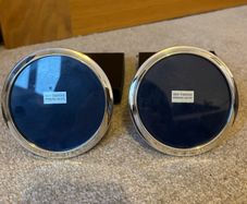 Brand New Vintage Sterling Silver Round Picture Frames