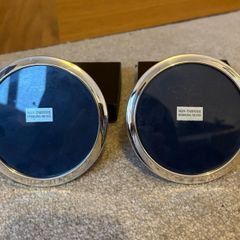 Brand New Vintage Sterling Silver Round Picture Frames