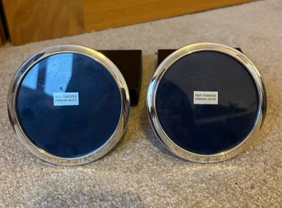 Brand New Vintage Sterling Silver Round Picture Frames