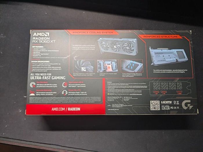 Gigabyte Gaming AMD Radeon RX 9060 XT OC ICE 16GB Graphics Card