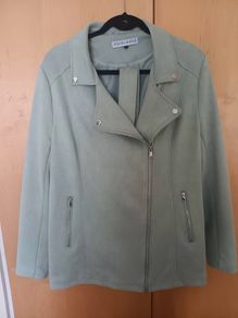 Carraig Donn Light Green Biker Jacket