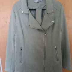 Carraig Donn Light Green Biker Jacket