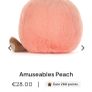New JELLYCAT Amuseables Peach Image 2