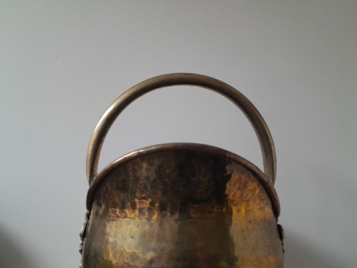 Solid Brass Coal Bucket Helmet