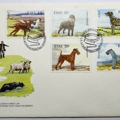 Ireland 1983 DOGS Fauna & Flora FDC Envelope 5 x EIRE Irish Stamps Full Set