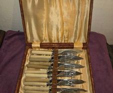 Set of Vintage Fish Forks and Knives
