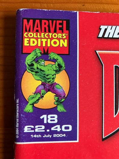 Comic: 'Daredevil And The Incredible Hulk' no.18 (14/07/2004)