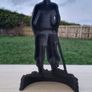 Vintage Large Cast Iron Golfer Door Stop Image 5