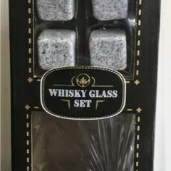 Whiskey Glass and Stones