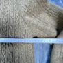 Vtg Blarney Lambswool Aran Knit Cardigan Chunky Cable Womens XL Double Breasted Image 8