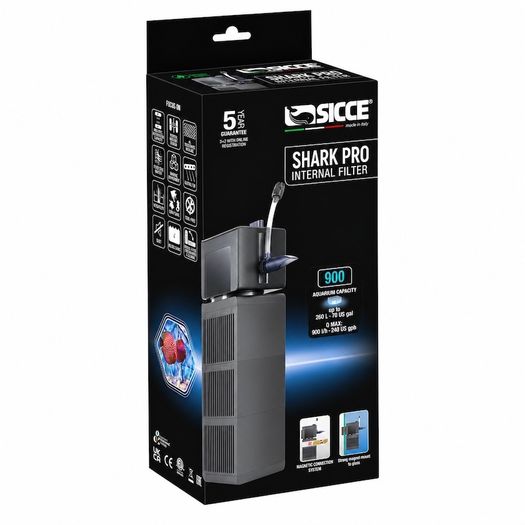 SICCE Shark PRO 900 Internal Filter, 900 l/h - (180-260L) Fresh & Marine